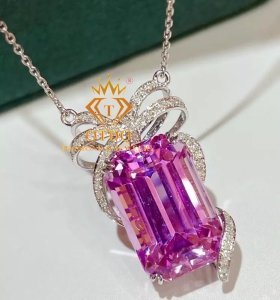 Dây Chuyền Đá Quý Kunzite Hồng 15.58 Carat 