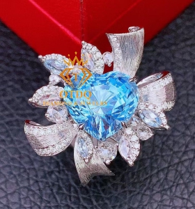 Nhẫn & Mặt Dây Aquamarine Luxury 