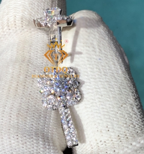 Bông Tai (Mẫu mới) 4.5ly KC Moissanite USA Luxury 
