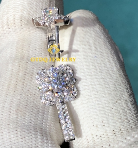 Bông Tai (Mẫu mới) 4.5ly KC Moissanite USA Luxury 