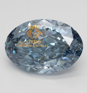 Kim Cương Xanh Blue 3.95 Carat- Fancy Vivid Blue - Lab Grown Diamond