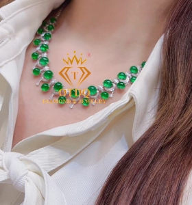 Dây Cổ Emerald Ngọc Lục Bảo 24.5 Carat 
