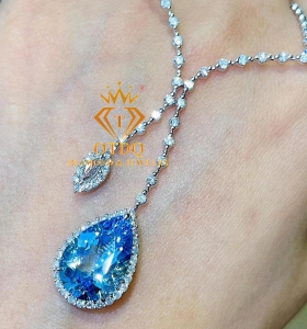 Dây cổ Aquamarine 