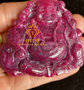 MẶT PHẬT DILAC RUBY THIÊN NHIÊN 358 Carat