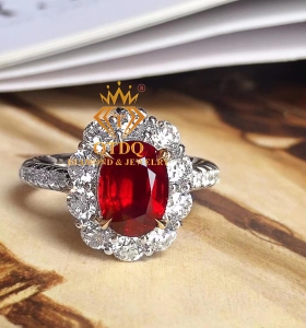 Nhẫn  Ruby Pigeon Blood Red 2.24 Carat ( No heat ) 