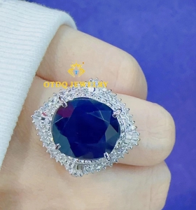 Nhẫn Sapphire 9.5 Carat Royal Blue Srilanka 