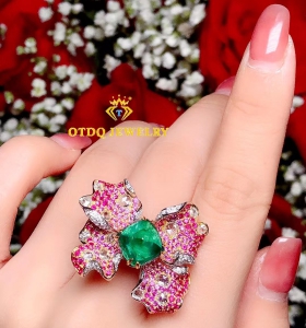 NHẪN EMERALD DIAMOND LUXURY - NDQ12