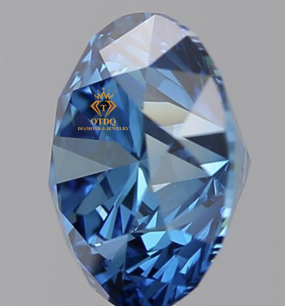 KC Xanh Blue 3.21 Carat ( 9.3ly ) Fancy Vivid Blue - IGI 