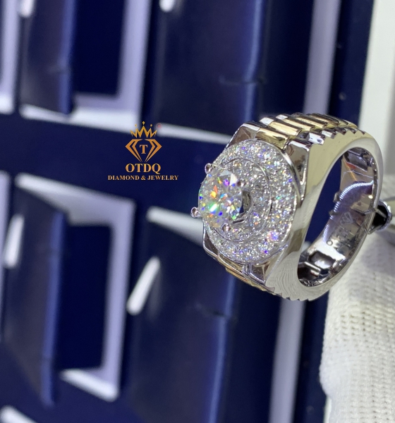 Nhẫn Kim Cương Rolex 6.3li Vàng 14k - N111