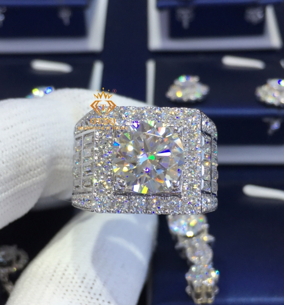 Nhẫn Kim Cương 10li (4 Carat) Luxury, Vàng 750 - N126