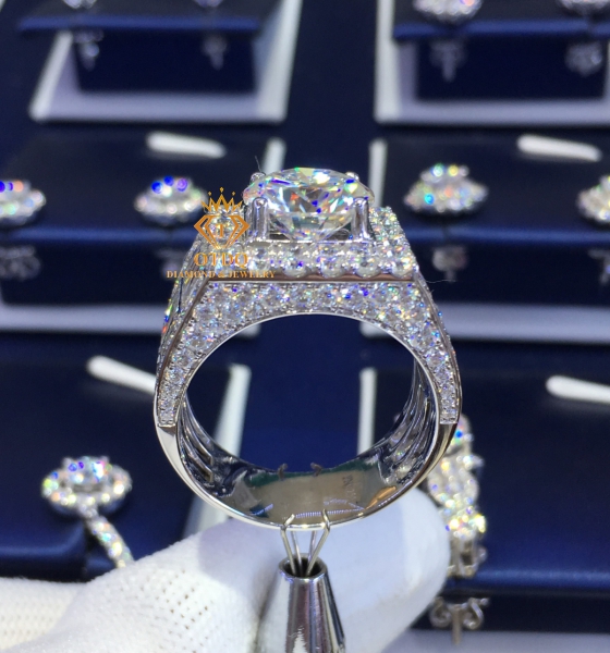 Nhẫn Kim Cương 10li (4 Carat) Luxury, Vàng 750 - N126