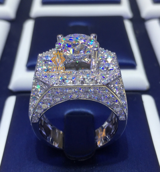 NHẪN KIM CƯƠNG 10li, VÀNG 14k - LUXURY N188