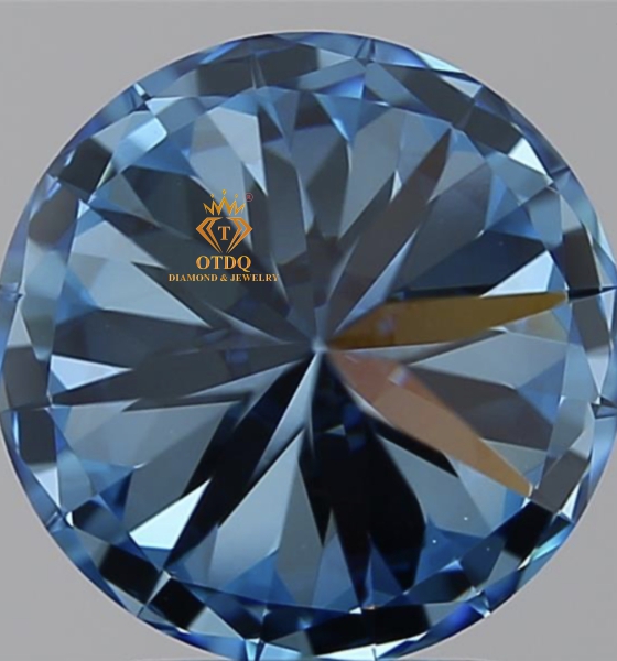 KC Xanh Blue 3.21 Carat ( 9.3ly ) Fancy Vivid Blue - IGI 