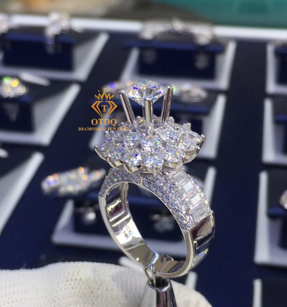 Nhẫn Kim Cương 7.2li Luxury, Vàng 14k - N112