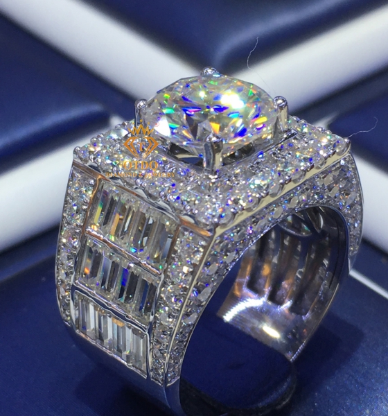 Nhẫn Kim Cương 10li (4 Carat) Luxury, Vàng 750 - N126