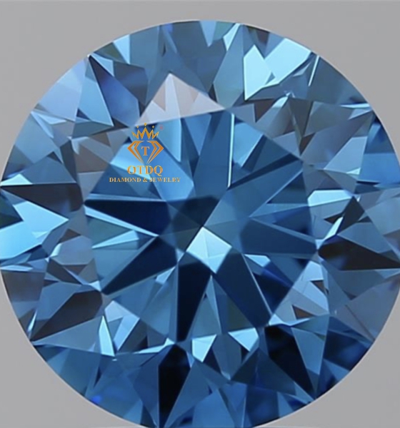 KC Xanh Blue 3.21 Carat ( 9.3ly ) Fancy Vivid Blue - IGI 