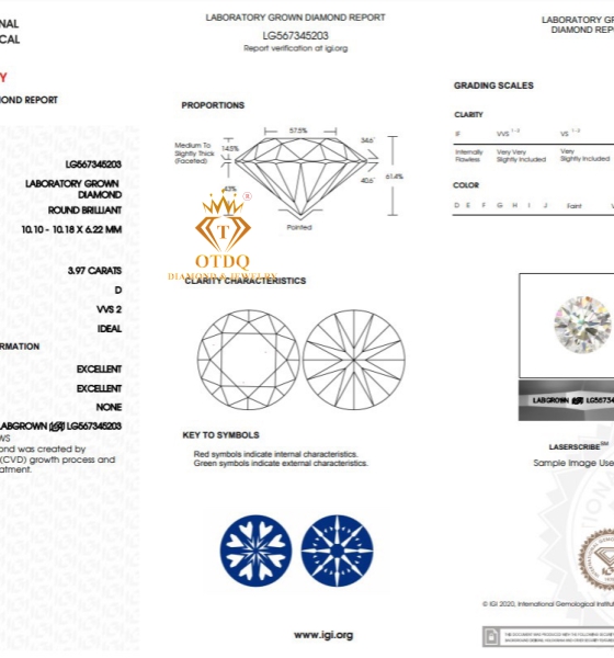 10.1ly nước D/VVS2 - KC Nuôi Cấy - IGI 
