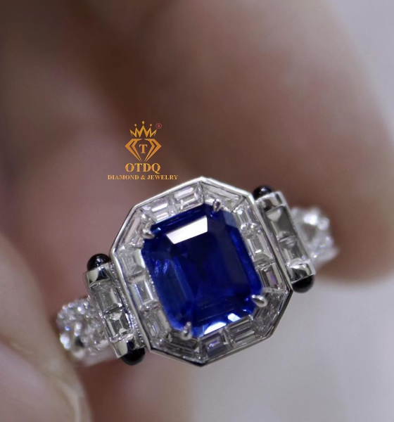 Nhẫn Nữ Sapphire Cornflower Blue ( No heat ) 