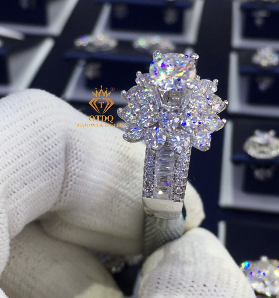 Nhẫn Kim Cương 7.2li Luxury, Vàng 14k - N112