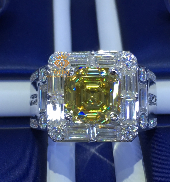 NHẪN NAM KIM CƯƠNG VÀNG 10li LUXURY - N231