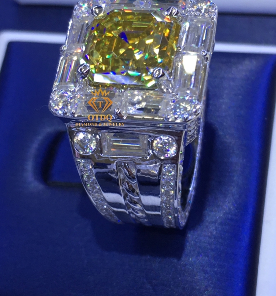 NHẪN NAM KIM CƯƠNG VÀNG 10li LUXURY - N231