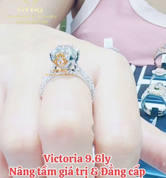 Nhẫn Nữ VICTORIA 9.6li SANG TRỌNG & QUÝ PHÁI - NNu138